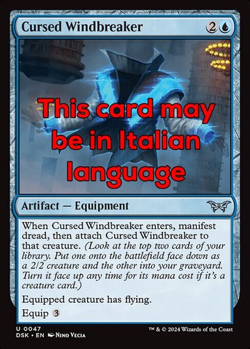 Mtg cursed windbreaker foil - windbreaker,