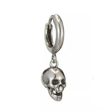 1X Orecchino Acciaio a Cerchio