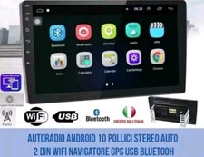AUTORADIO ANDROID 10 POLLICI STEREO AUTO 2 DIN WIFI NAVIGATORE GPS USB BLUETOOH