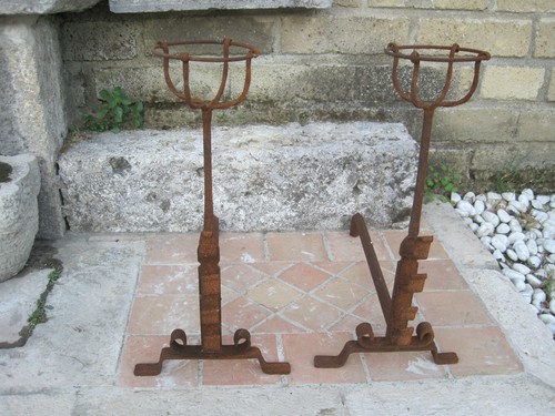 Coppia alari per camino - alari,