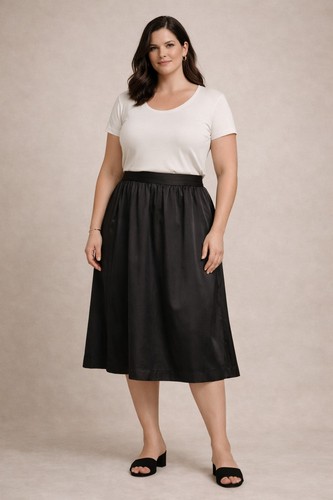 Gonna midi zara donna nera - midi,