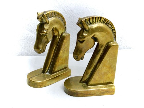Coppia fermalibri vintage