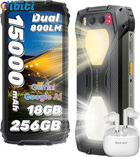 Smartphone telefono cellulare da lavoro , 800LM Luce Campeggio 15000Mah/45W, 18G