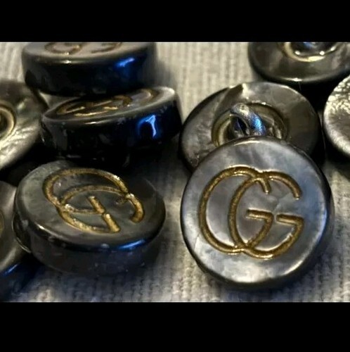 Bottoni gucci 9 logo - gucci, 0.9
