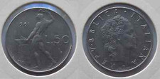 50 LIRE 1961 VULCANO 1° TIPO