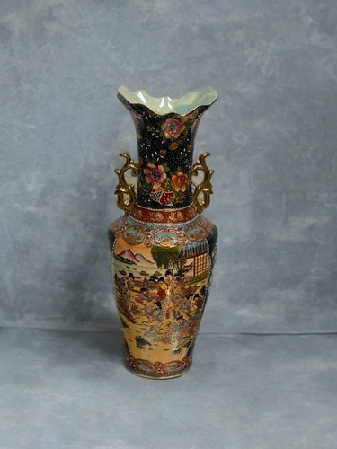Vaso giapponese satsuma - vaso,