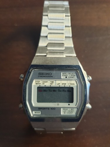 Seiko sports 100 lcd - sports,
