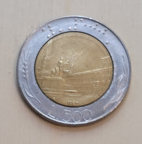 Italia 1987 metallo - -, bi-metallo