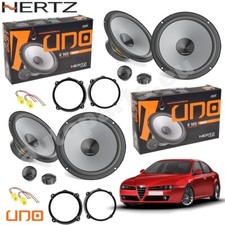 Kit 8 Casse Altoparlanti Hertz K165 Anteriori e Posteriori per Alfa Romeo 159
