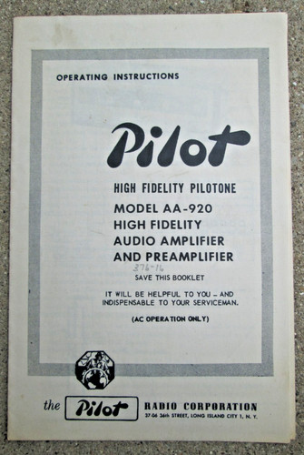 Pilot high fidelity pilotone - pilot,
