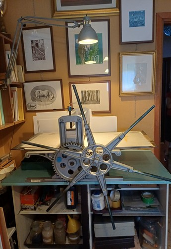 Torchio calcografico montanari - calcografico,