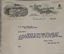 Rara carta intestata 1908 Sun