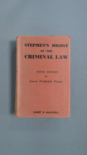 Digest the criminal law - digest,