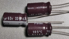 5x Condensatori elettrolitici