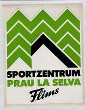 ADESIVO LABEL STICKER VINTAGE SPORTZENTRUM PRAU LA SELVA FLIMS
