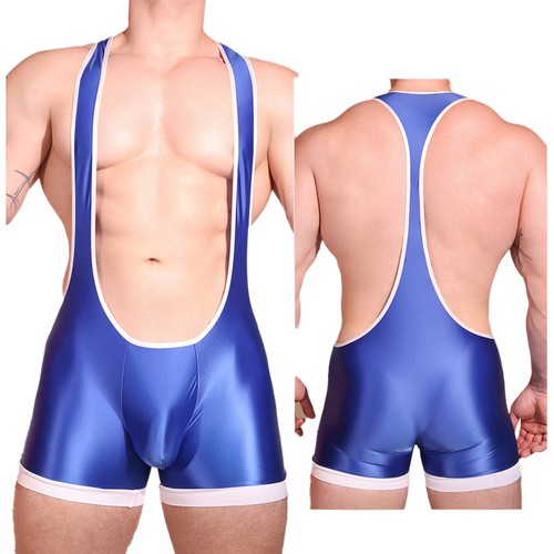 Tuta uomo lucida wrestling