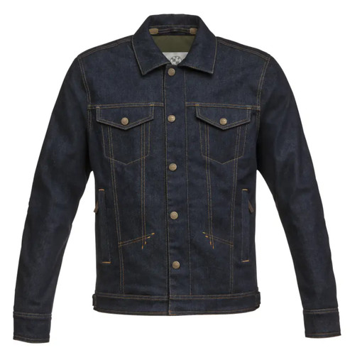 Giacca jeans moto - -, blu