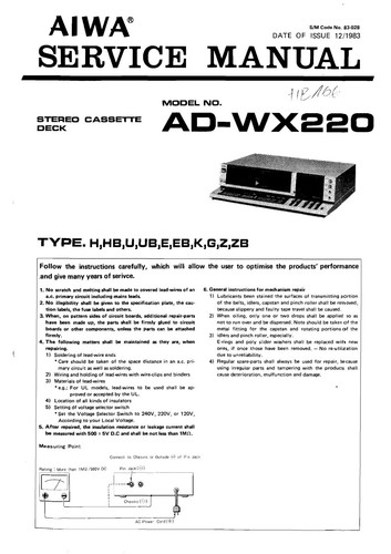 Manuale servizio - di,