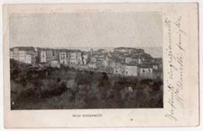 CARTOLINA  RODI GARGANICO FOGGIA  PANORAMA VIAGGIATA 1910