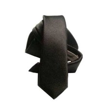 CRAVATTINO NERO STRETTISSIMO