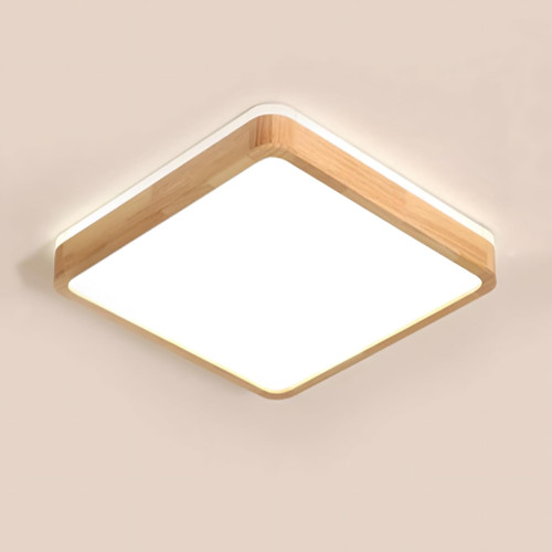 Plafoniera led legno - led,