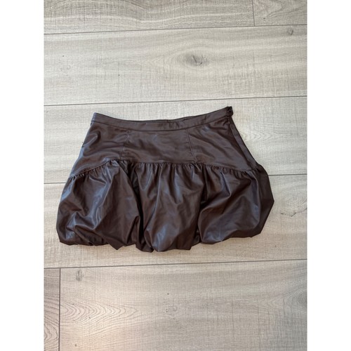 Minigonna bolle ecopelle - minigonna, a