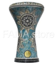 Tamburo Darbuka Doumbek intarsiato madreperla di Gawharet El Fan Sea Star 17"