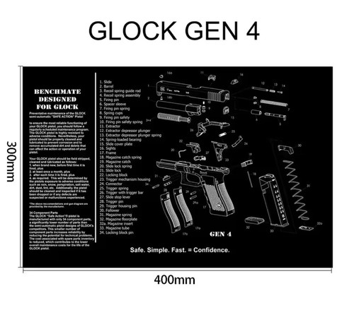 Tappetino glock gen4 - tappetino, 17-19