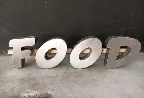 Scritta food vecchia insegna - scritta,