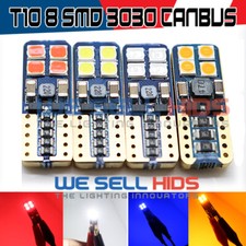 2x 8 Lampadine LED SMD 3030 T10 W5W 501 Canbus Luci Luce Laterale Interno Blu ROSSO