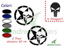 Adesivi stella punisher -
