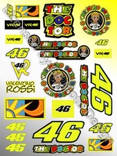 Vale Rossi Il Dottore Adesivo Foglio 25 Stickers MotoGP Yamaha M1