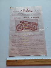 Leonardo Frera 150 4t 4V depliant moto anni 50 originale