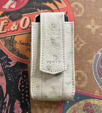 Genuine Vertu White Ostrich