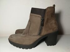 STIVALETTO DONNA COLORE MARRONE CON ZIP CON TACCO BASSO MISURE IN FOTO NUMERO 40
