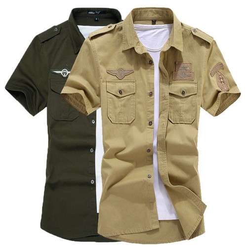 Camicie uomo militari - militari, maniche