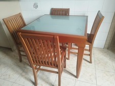 TAVOLO ALLUNGABILE CALLIGARIS CON 4 SEDIE CILIEGIO