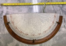 Lampada Parete Applique Legno e Vetro