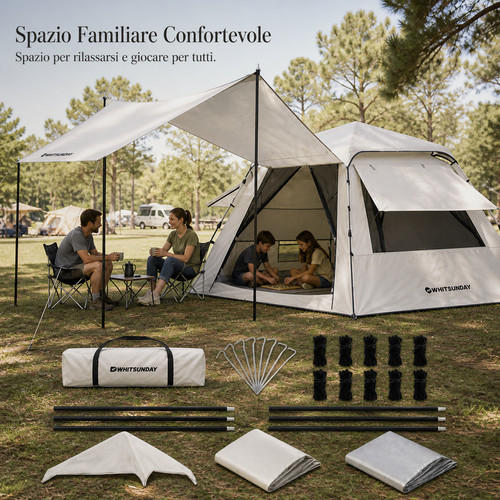Tenda campeggio familiare - tenda,