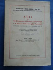 ATTI XXII CONGRESSO IDROLOGIA-CLIMATOLOGIA-TALASSOTERAPIA-VIAREGGIO-MONTECATINI