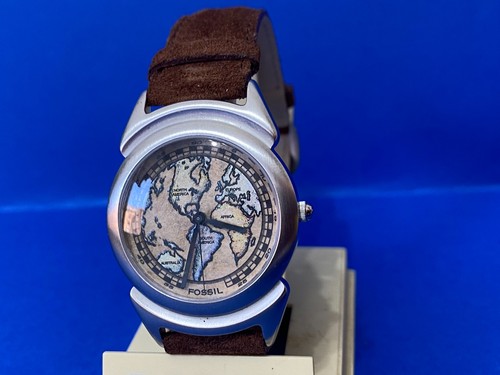 Orologio fossil world maps