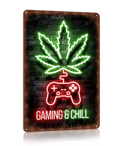Insegna gaming chill - insegna, x