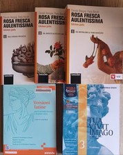 Lotto libri scolastici – ROSA FRESCA AULENTISSIMA ed. gialla vol.1-3-5 + latino