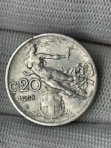 Moneta italia centesimi - italia,
