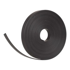 Nastro magnetico di colore nero lungo 5 metri e largo 10 mm per lavagne