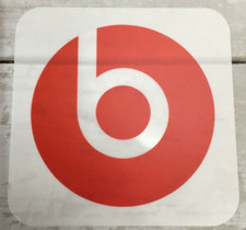 Beats By Dre Original Round Red Logo Sticker Decal Brand New With Free Shipping