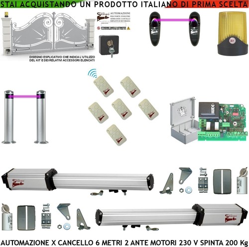 Cancello elettrico 2 ante - cancello, 6