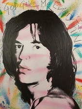 Quadro Mick Jagger serigrafia