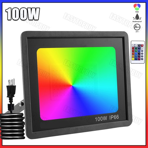 Proiettore led 100 rgb - w, con