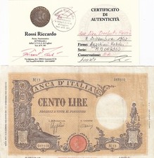 100 LIRE BARBETTI FASCIO 9